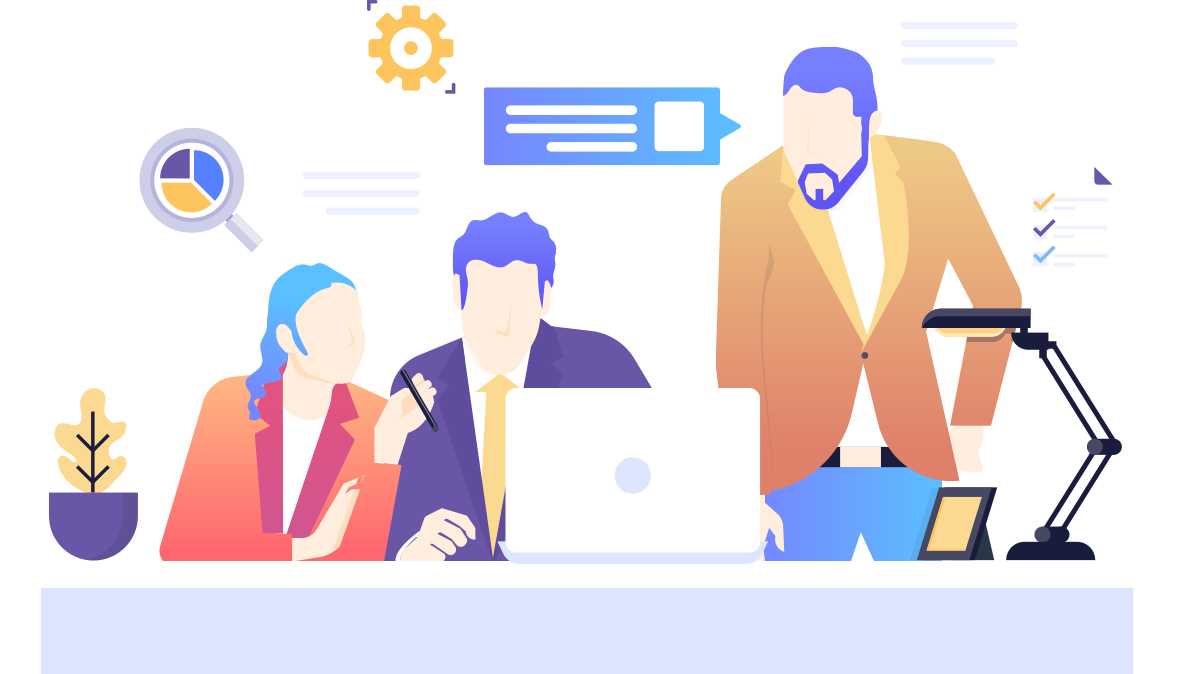 Illustration of software development